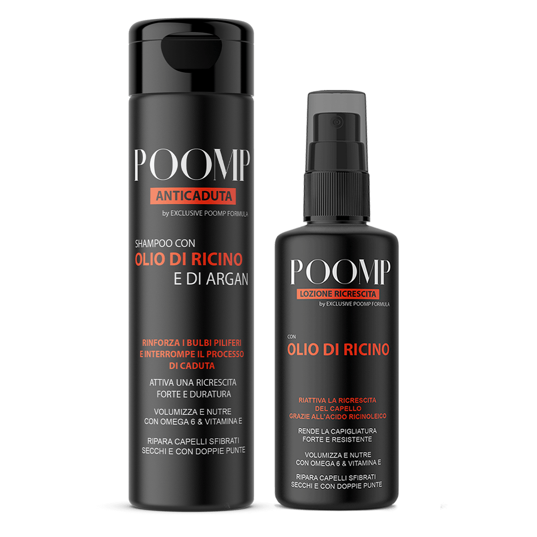 POOMP Anti-Hair Loss Shampoo with Anti-Hair Loss Spray Lotion